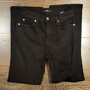 7 For All Mankind Black High Rise Women Jeans